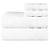 Jogo Toalhas de Banho e Rosto Comfort 100% Algodão 423g/m² Toque Suave e Absorvente Branco - Imagem 1