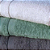 Jogo Toalhas de Banho e Rosto Comfort 100% Algodão 423g/m² Toque Suave e Absorvente Branco e Verde - Imagem 3