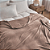 Manta Cobertor Casal Microfibra Fleece Toque Macio 180x200 Cm - Marrom - Imagem 3
