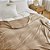 Manta Cobertor Casal Microfibra Fleece Toque Macio 180x200 Cm - Bege - Imagem 6