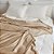Manta Cobertor Casal Microfibra Fleece Toque Macio 180x200 Cm - Bege - Imagem 3