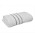 Jogo com 4 Toalhas Wave Premium 450g/m² 100% Algodão Banho e Rosto Rosa e Branco - Imagem 2