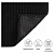 Tapete para banheiro bolinha microfibra Absorvente Preto 40 x 60 Cm - Imagem 3