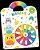 Livro Cata-Vento colorido - Kawaii: Livro para pintar c/ 12 giz... - Imagem 1