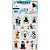 Cartela De Adesivos Stickers - Nº23 - Smilingüido - Imagem 1