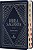 Bíblia Sagrada King James Clássica, Letra grande, Tecido sobre capa dura marinho, Luzes, Palavras de Jesus em azul, Índice de dedo, Leitura Perfeita: Com introdução aos livros bíblicos - Imagem 1