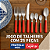 Jogo de Talheres 25 Peças Fratelli Inox – Linha Caprese (Cabo Vermelho) - Imagem 2