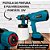 Pistola De Pintura E Pulverizadora Portátil 21v - Imagem 6