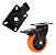 Kit 4 Rodízio Rodinhas Giratórias Reforçada 40mm - Imagem 5