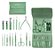 Kit Manicure 16 Peças Bolsa Dobrável Verde - Imagem 1