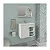 Armario Lotus Branco 55CM MGM 100% MDF - Imagem 1
