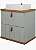 Armario Milano Pistache/Freijo 60CM MGM 100% MDF - Imagem 1