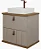 Armario Milano Capuccino/Freijo 60CM 100% MDF - Imagem 1