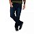 Calça jeans masculina slim elastano Lycra 100% algodão - Imagem 1