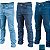 Calça jeans masculina slim elastano Lycra 100% algodão - Imagem 3