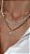 Colar Riviera 3 Garras 3mm - PREMIUM - Imagem 1