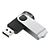 PEN DRIVE 16GB TWIST2 PRETO/PRATA PD588 - Imagem 1