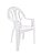 Cadeira de Plástico Poltrona Reforçada 182 Kilos Branca - Imagem 4