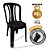 Kit 2 Cadeiras Plástica Bistrô 182Kg Preta - Imagem 2