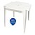 Kit 4 Mesas Plásticas Quadrada Monobloco Empilhavel 70x70 Branca - Imagem 1