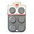 Molde de Silicone Redondo 6 Cavidades 70 Gramas - Imagem 2
