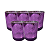 Jogo De Copos 200ml De Vidro Colorido com Estampa para Velas - Imagem 6