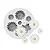 Molde de Silicone Mini Margarida 7 Cavidades para Sabonetes, Velas e Resina Artesanal - Imagem 1