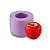 Molde de Silicone Maçã Mini - Imagem 1