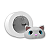 Molde de Silicone Gatinho Escondido para Sabonetes, Velas e Resina Artesanal - Imagem 1
