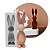 Molde de Silicone Coelho com Ovo Páscoa para Sabonetes, Velas e Resina Artesanal - Imagem 3