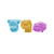 Molde de Silicone Zoo 3 cavidades Urso, Leão e Hipopótamo - Imagem 2