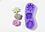 Molde de Silicone Flores 3 Cav diversas para Sabonetes, Velas e Resina Artesanal - Imagem 1