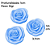 Molde de Silicone Rosas 3 Cav para Sabonetes, Velas e Resina Artesanal - Imagem 2