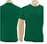Camisa Gola Careca Poliéster Verde - Imagem 1