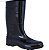 Bota de PVC Cano Longo Preta Sem Biqueira 33cm CA42149 - Imagem 1