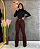 Calça Jeans Flare - Color Marrom - Imagem 1