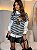 T-shirt Listras Preta - Ursinha Fashion - Imagem 1