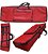 Capa Bag Para Teclado Alesis V49 Nylon Master Luxo Vermelho - Imagem 1