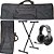 Kit Capa Para Teclado 5/8 Master Luxo Com Suporte + Fone - Imagem 1