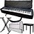 Kit Capa Piano P35 P45 Roland Yamaha Korg Casio Acolchoada - Imagem 1