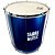 Kit Surdo Madeira Samba Music 60x20 Azul Pele Animal - Imagem 5