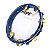 Pandeiro Gope 11 Polegadas Pele Cristal Cor Azul Profissional - Imagem 1