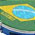 Pandeiro Luen 10" Abs Azul 6 Afinação Bandeira do Brasil - Imagem 2