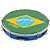 Pandeiro Luen 10" Abs Azul 6 Afinação Bandeira do Brasil - Imagem 1