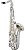 Saxofone Tenor Profissional Eagle Stx 513s Prateado Completo - Imagem 2