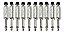 10 Plug Santo Angelo Sa2x Conector P10 Mono C Baquelit Ninj - Imagem 1