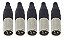 5 Plug Xlr Macho Canon Sa2x Linha Santo Angelo Original - Imagem 1