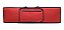 Capa Bag Master Luxo Para Teclado Casio Ctk-240 Vermelho - Imagem 2