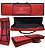 Capa Bag Master Luxo Para Teclado Nord Stage 2ex Compact Vermelho Nylon - Imagem 3