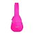 Capa bag para violão classico acolchoado com alça mochila E mão - rosa - Imagem 2